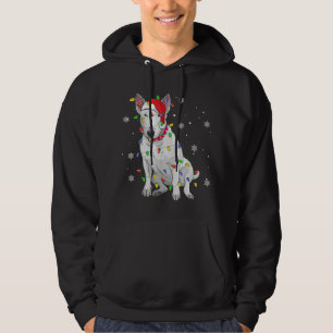 Bull Terrier Christmas Sweater Dog Xmas Lights Tre