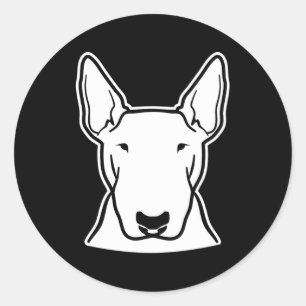 Bull Terrier Classic Round Sticker