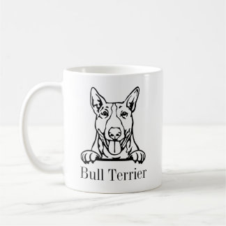 bull terrier coffee mug