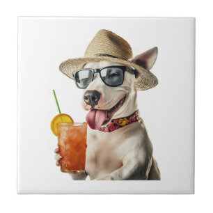 Bull Terrier Copy Ceramic Tile