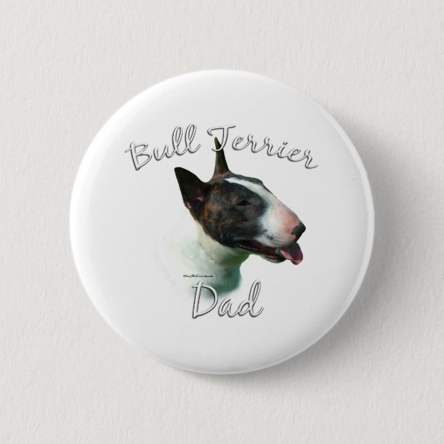 Bull Terrier Dad 2 6 Cm Round Badge (Front)