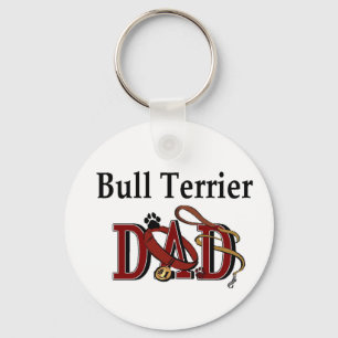 Bull Terrier DAD Key Ring