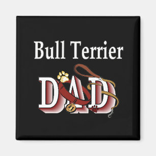 bull terrier dad Magnet
