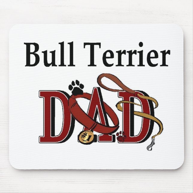 Bull Terrier DAD Mouse Pad (Front)