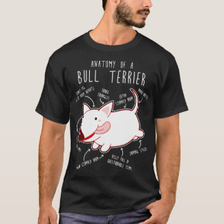 Bull Terrier Dog Anatomy 1 T-Shirt