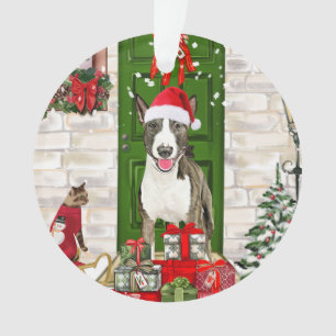 Bull Terrier Dog Christmas   Ornament