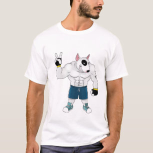 bull terrier dog  fight T-Shirt