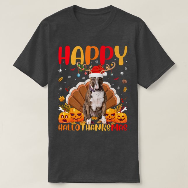 Bull Terrier Dog Lover Funny Bull Terrier HelloTha T-Shirt (Design Front)