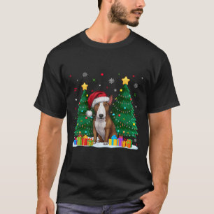 Bull Terrier Dog Lovers Santa Hat Ugly Christmas S T-Shirt