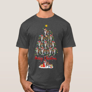 Bull Terrier Dog Matching Santa Bull Terrier Chris T-Shirt