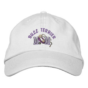 Bull Terrier Dog MOM Embroidered Hat