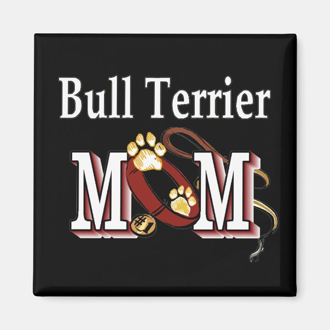 Bull Terrier Dog MOM Magnet (Front)