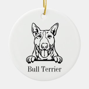 Bull Terrier dog ornament