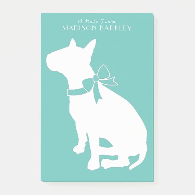 Bull Terrier Dog Puppy Post-it Notes (Front)