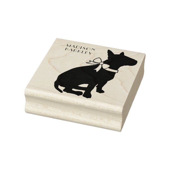 Bull Terrier Dog Puppy Rubber Stamp (Stamp)