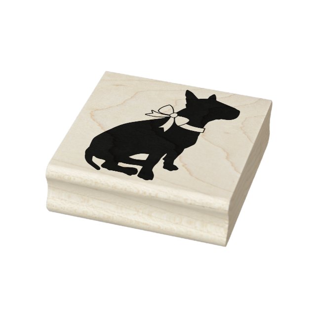 Bull Terrier Dog Puppy Rubber Stamp (Stamp)