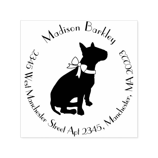 Bull Terrier Dog Puppy Self-inking Stamp (Design)