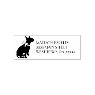 Bull Terrier Dog Puppy Self-inking Stamp