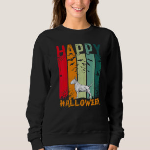 Bull Terrier Dog  Retro Style Halloween Dinner Par Sweatshirt