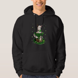 Bull Terrier Dog Shamrock Hat C St Patrick's Day Hoodie