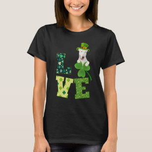 Bull Terrier Dog Shamrock St. Patricks Day Irish T-Shirt