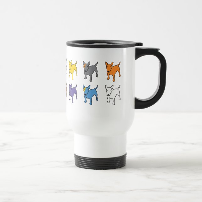 BULL TERRIER Dog Travel Mug (Right)