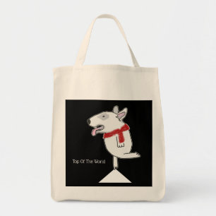 Bull terrier Doodle Top of the world Tote Bag