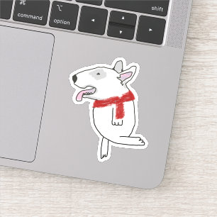 Bull Terrier enjoys travelling