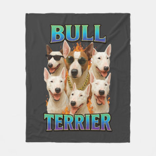 Bull Terrier Fleece Blanket