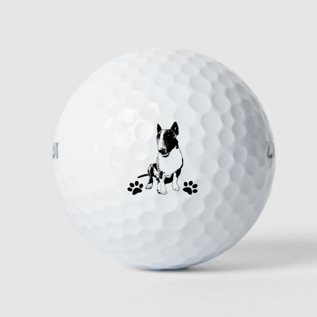 Bull Terrier Golf Balls (Front)
