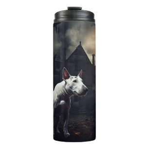 Bull Terrier Halloween Scary Thermal Tumbler