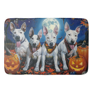 Bull Terrier Halloween Spooky  Bath Mat