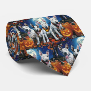 Bull Terrier Halloween Spooky Tie