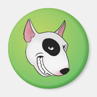 bull terrier head magnet