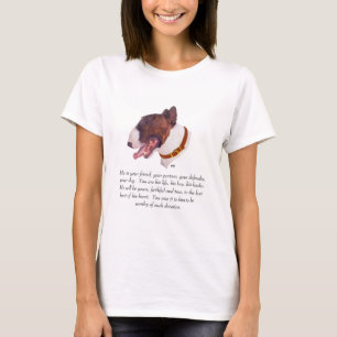 Bull Terrier Keepsake, Male Dog T-Shirt