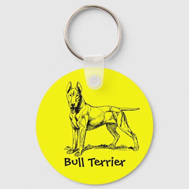 Bull Terrier Key Ring (Front)