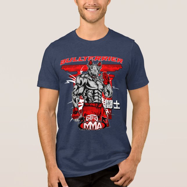 BULL TERRIER Martial Arts ElitE Tri-Blend Shirt (Front)