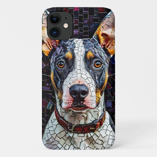 Bull Terrier Mosaic Art Case-Mate iPhone Case (Back)