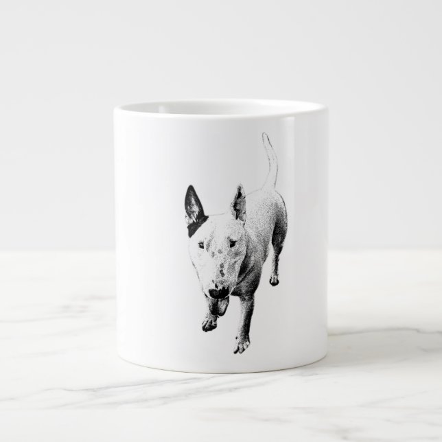 Bull Terrier Mug – Soulful Grit, Front and Centre (Front)