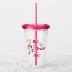 Bull Terrier Mum Acrylic Tumbler
