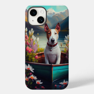 Bull Terrier on a Paddle: A Scenic Adventure Case-Mate iPhone 14 Case
