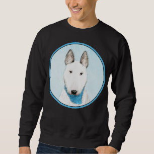 Bull Terrier Painting - Cute Original Dog Art Sweatshirt