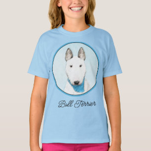Bull Terrier Painting - Cute Original Dog Art T-Sh T-Shirt