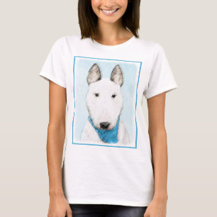 Bull Terrier Painting - Cute Original Dog Art T-Shirt