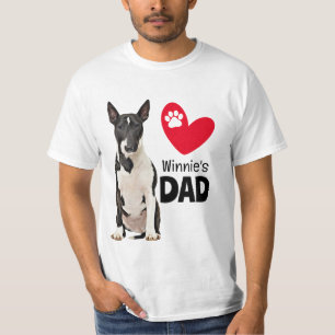 Bull Terrier Personalised Dad T-Shirt