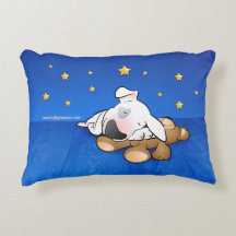 Bull Terrier pillow "Sleeping Puppy"