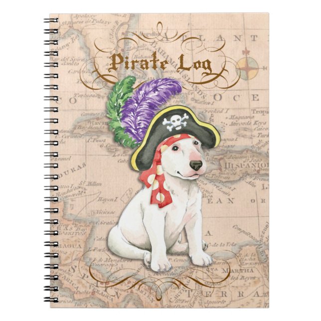 Bull Terrier Pirate Notebook (Front)