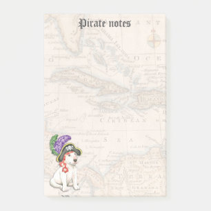 Bull Terrier Pirate Post-it Notes