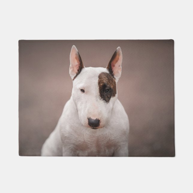 Bull Terrier Portrait Doormat (Front)