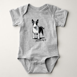 Bull Terrier - Protected by me Baby Bodysuit